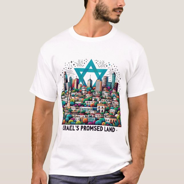 Israel's Divine Destiny - The Land God Promised T-Shirt (Front)