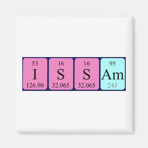 Issam periodic table name magnet