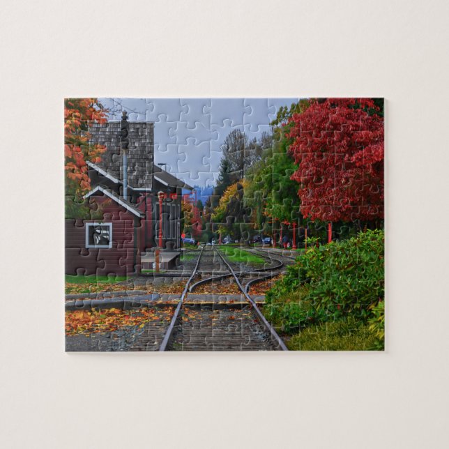 Issaquah Train Station Jigsaw Puzzle (Horizontal)