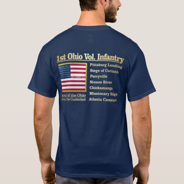 Ist Ohio Volunteer Infantry (BH) T-Shirt (Back)