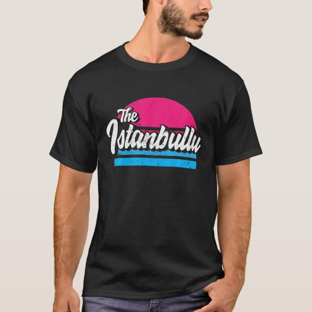 Istanbul 34 Memleket Turkey Retro Gift Idea T-Shirt (Front)