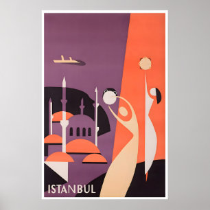 Istanbul Art Turkey Travel Poster Turkish Print