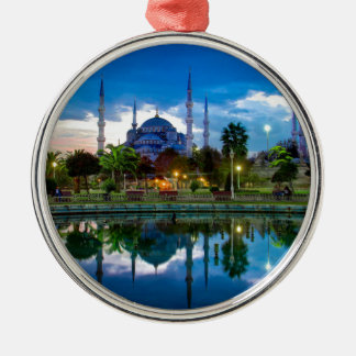 Istanbul Blue Mosque in Turkey Metal Tree Decoration