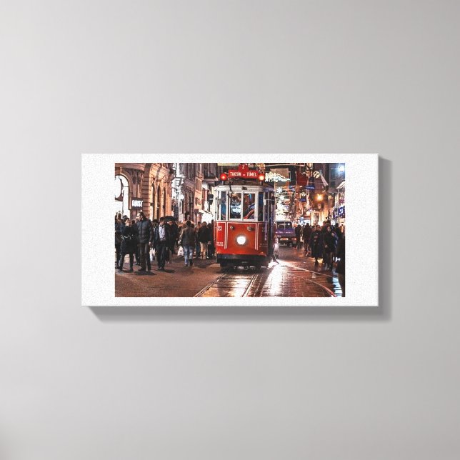 Istanbul Christmas retro Canvas Print (Front)