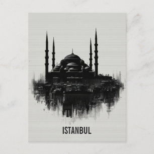 Istanbul City Skyline Postcard
