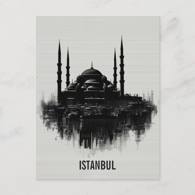 Istanbul City Skyline Postcard (Front)