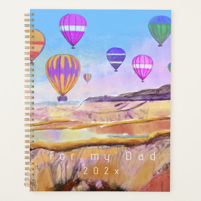 Istanbul colourful hot air ballon festival  planner (Front)