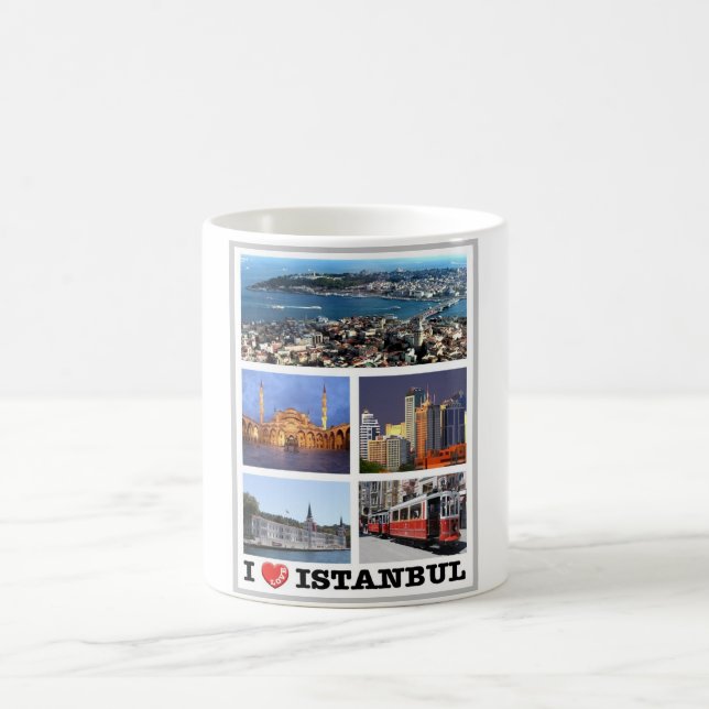 Istanbul - I Love - Turkey - Coffee Mug (Center)