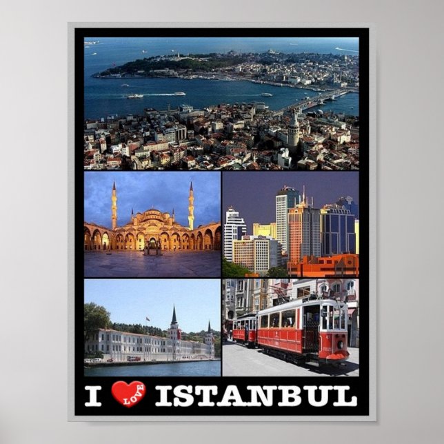 Istanbul - I Love - Turkey - Poster (Front)