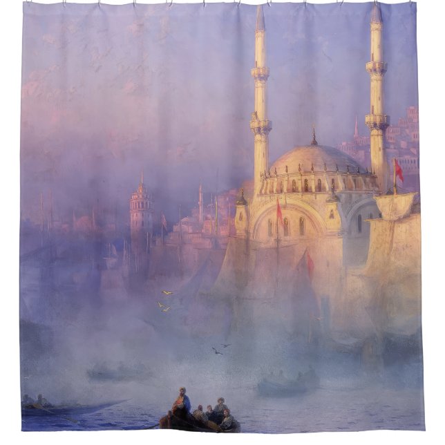 Istanbul Mosque Neoclassical Architecture Mosque  Shower Curtain (Front)