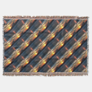 Istanbul Skyline Against Beautiful Sunset Throw Blanket