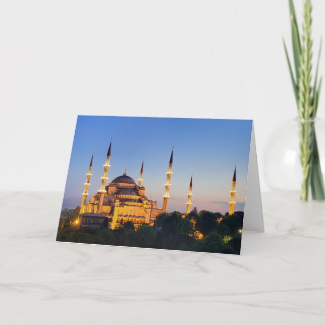Istanbul - Sultan Ahmed Mosque greeting card (Front)