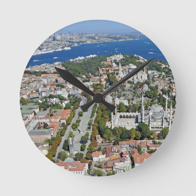 Istanbul - Sultanahmet (wall clock) Round Clock (Front)