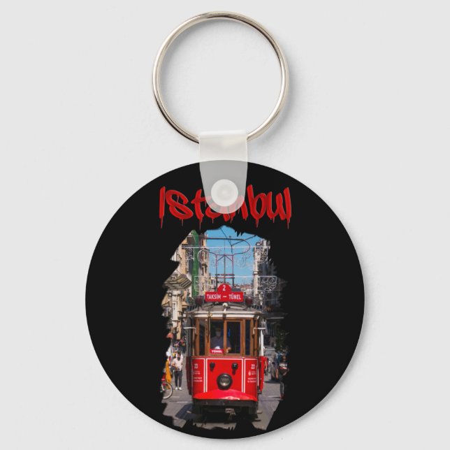 Istanbul: Taksim Tram Key Ring (Front)