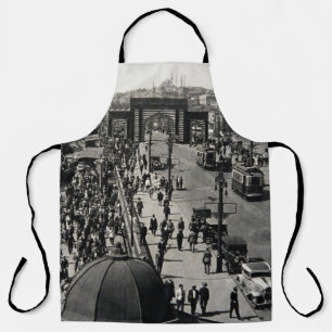 ISTANBUL,  TURKEY - CIRCA 1900's :Vintage cityscap Apron
