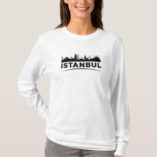 Istanbul Turkey City Cityscape Skyline Gift Idea T-Shirt