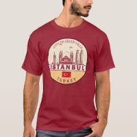Istanbul Turkey City Skyline Emblem