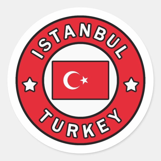 Istanbul Turkey Classic Round Sticker (Front)