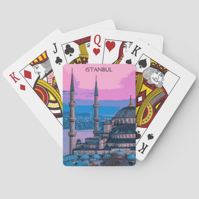 Istanbul Turkey Hagia Sophia Architecture Playing Cards (Back)