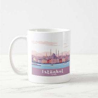 Istanbul Turkey Pastel Travel Design Coffee Mug