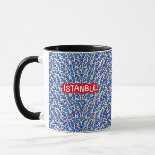 Istanbul Turkey Souvenir Blue and White Mug