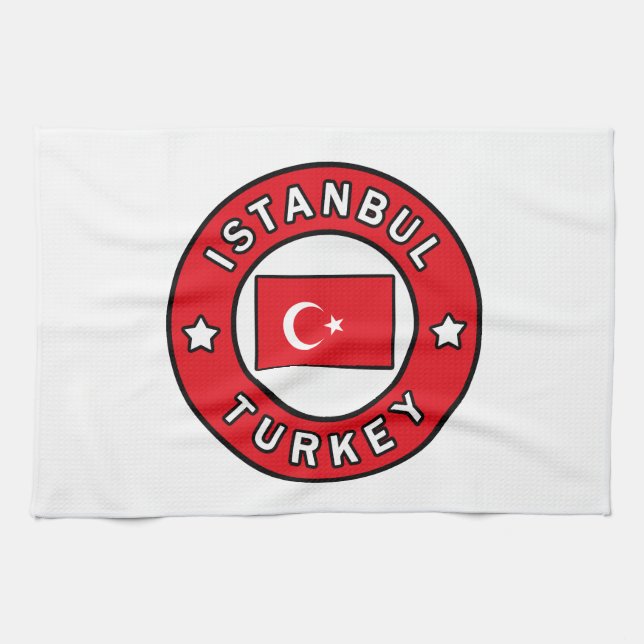 Istanbul Turkey Tea Towel (Horizontal)