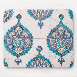 istanbul turkey tile floral mosaic texture mouse pad