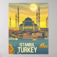 Istanbul Turkey Vintage Famous Travel Place