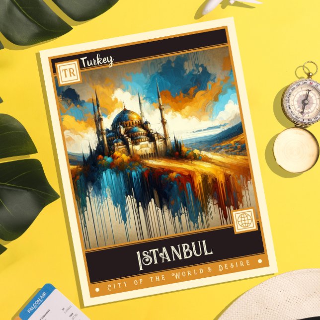 Istanbul, Turkey | Vintage Painting Postcard (Creator Uploaded)