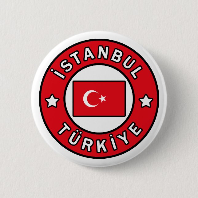 İstanbul Türkiye 6 Cm Round Badge (Front)