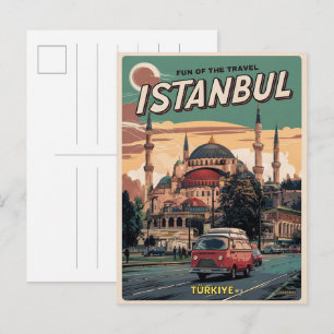 Istanbul turkiye travel vintage souvenirs gifts postcard