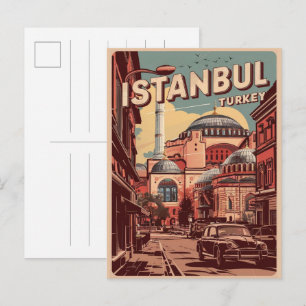 Istanbul turkiye travel vintage souvenirs gifts postcard