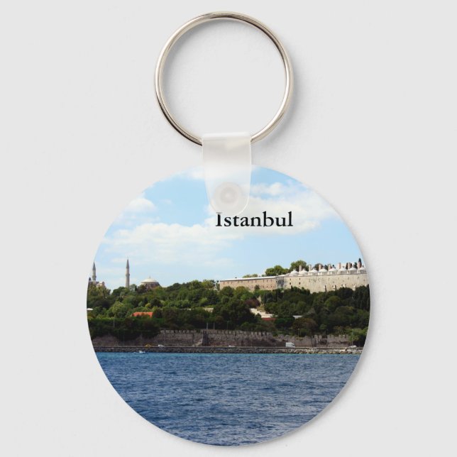 Istanbul View- Harbour Key Ring (Front)