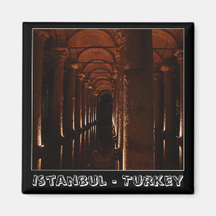 Istanbul, water cistern, Turkey (Fridge Magnet) Magnet