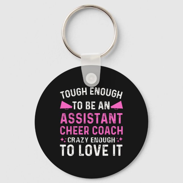 Istant Cheer Coach Cheerleading Cheerleader Apprec Key Ring (Front)