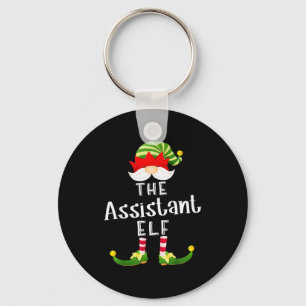 Istant Elf Group Christmas Funny Pajama Party  Key Ring