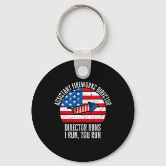 Istant Fireworks Director Funny 4th Of July Vintag Key Ring