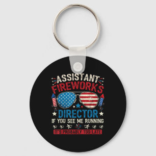 Istant Fireworks Director If You See July 4th Fire Key Ring