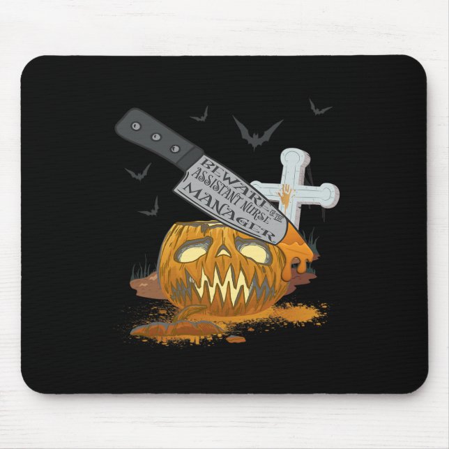 Istant Nurse Manager Funny Halloween Party  Mouse Pad (Front)