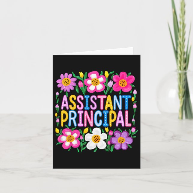 Istant Principal Back To School Happy First Day Of Card (Front)