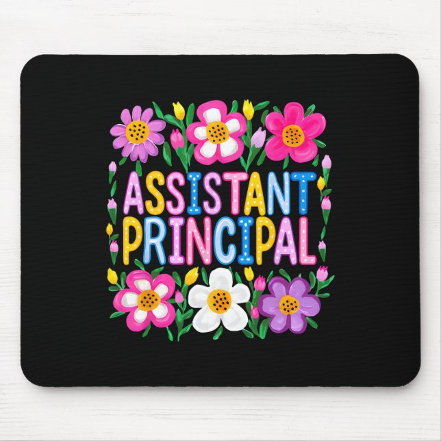 Istant Principal Back To School Happy First Day Of Mouse Pad (Front)