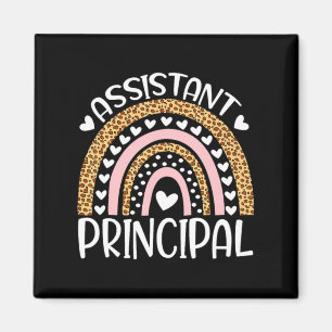 Istant Principal Boho Rainbow Leopard First Day Magnet