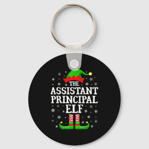 Istant Principal Elf Funny Christmas Family Matchi Key Ring
