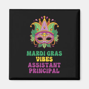 Istant Principal Mardi Gras Vibes Magnet