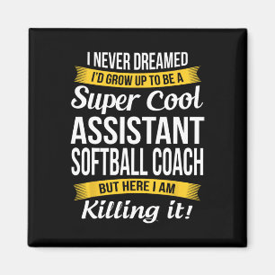 Istant Softll Coach Thank You Funny Gift Magnet