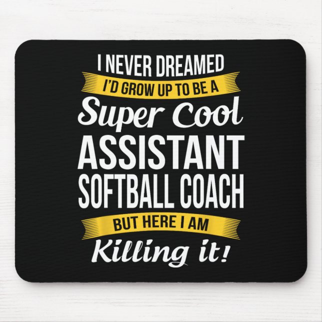 Istant Softll Coach Thank You Funny Gift  Mouse Pad (Front)