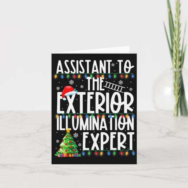 Istant To Exterior Illumination Expert Christmas L Card (Front)
