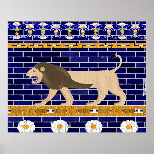 Istar Gate Lion Wall Print (Front)