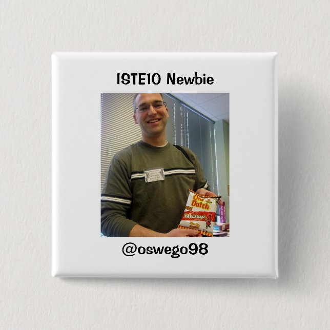 ISTE10 Newbie Supporter 15 Cm Square Badge (Front)