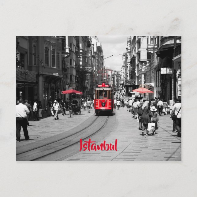 Istiklal Street, Istanbul Postcard (Front)